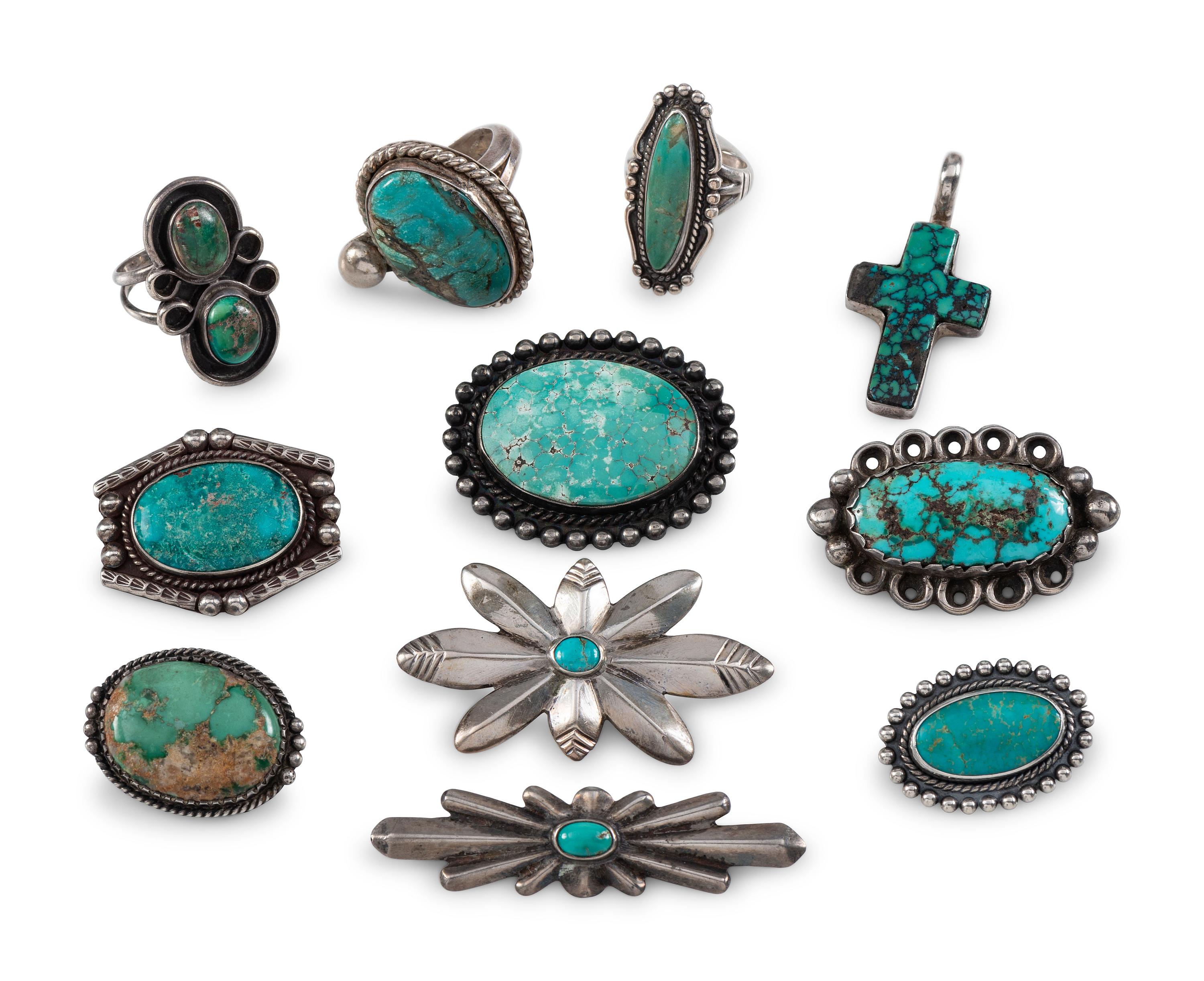 Navajo Silver and Turquoise Jewelry