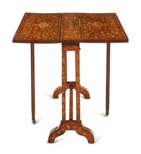 A Dutch Marquetry Drop-Leaf Table