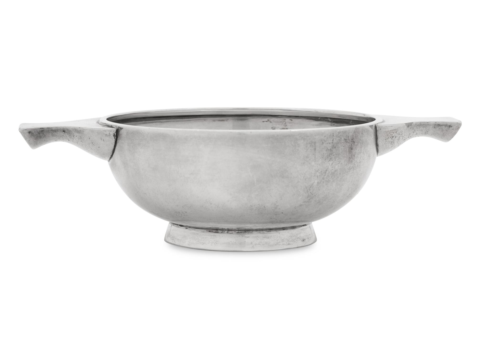An English Silver and Enamel Quaich