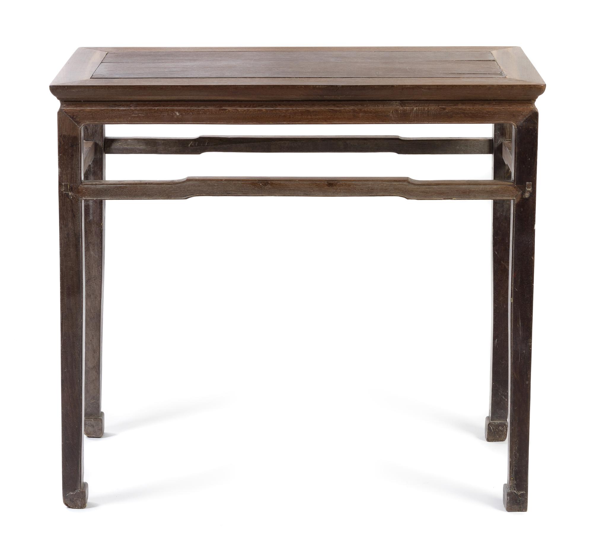 A Chinese Jichimu Wood Alter Table Height 33 x width 36 x depth 18 inches. — 18TH/19TH CENTURY