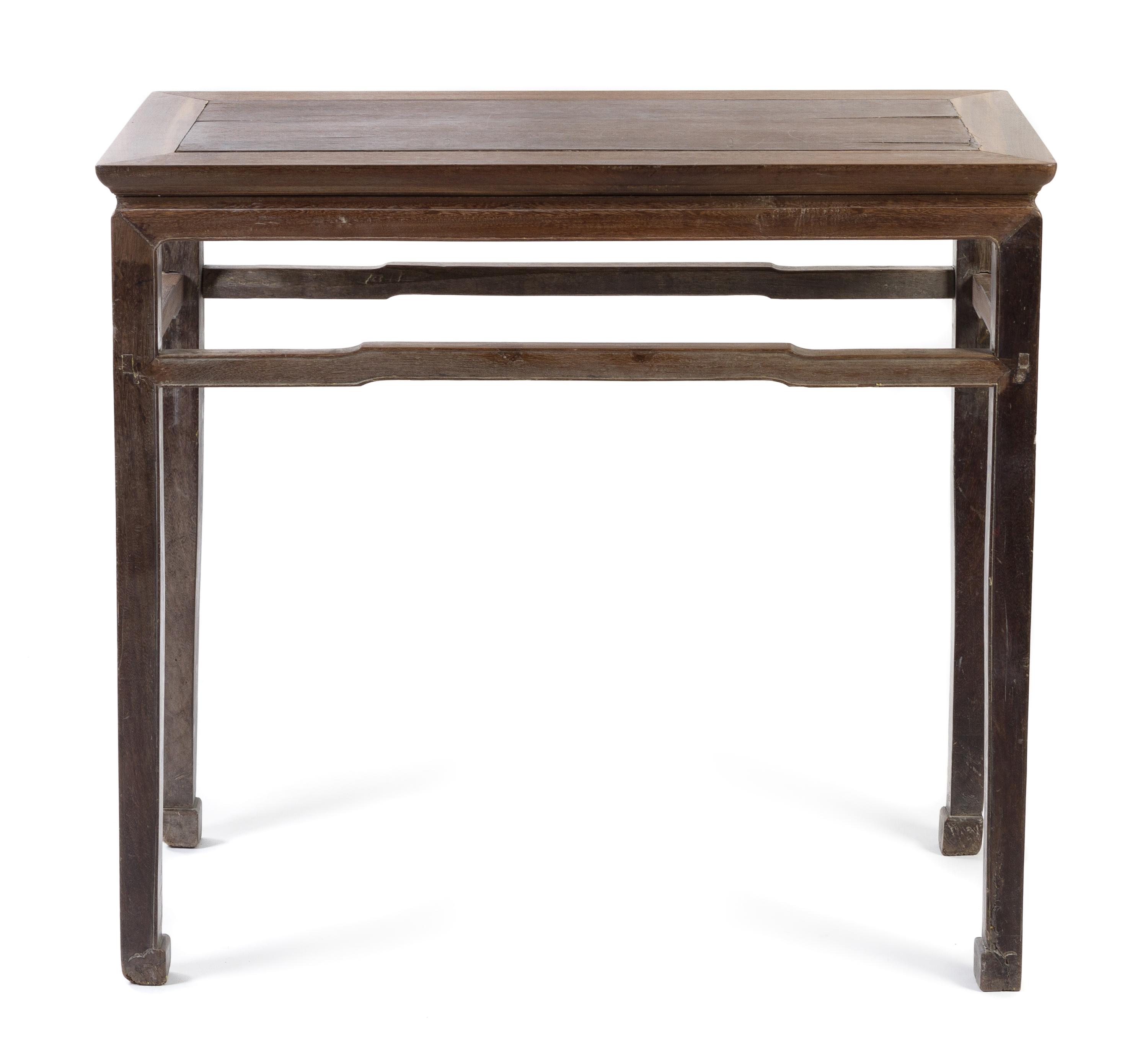 A Chinese Jichimu Wood Alter Table Height 33 x width 36 x depth 18 inches. — 18TH/19TH CENTURY