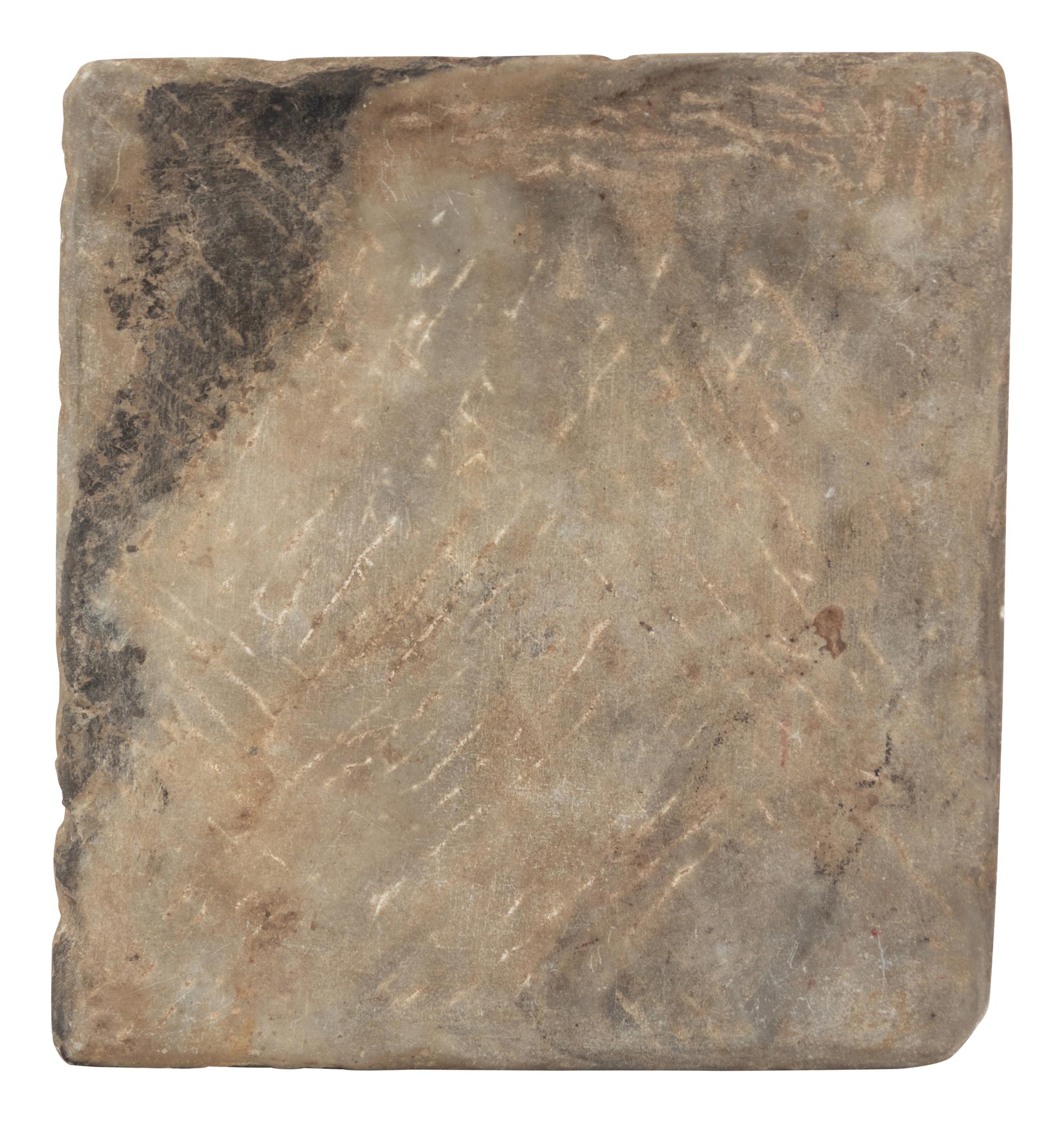 A Chinese Soapstone Panel with Ruan Boyuan's Inscription