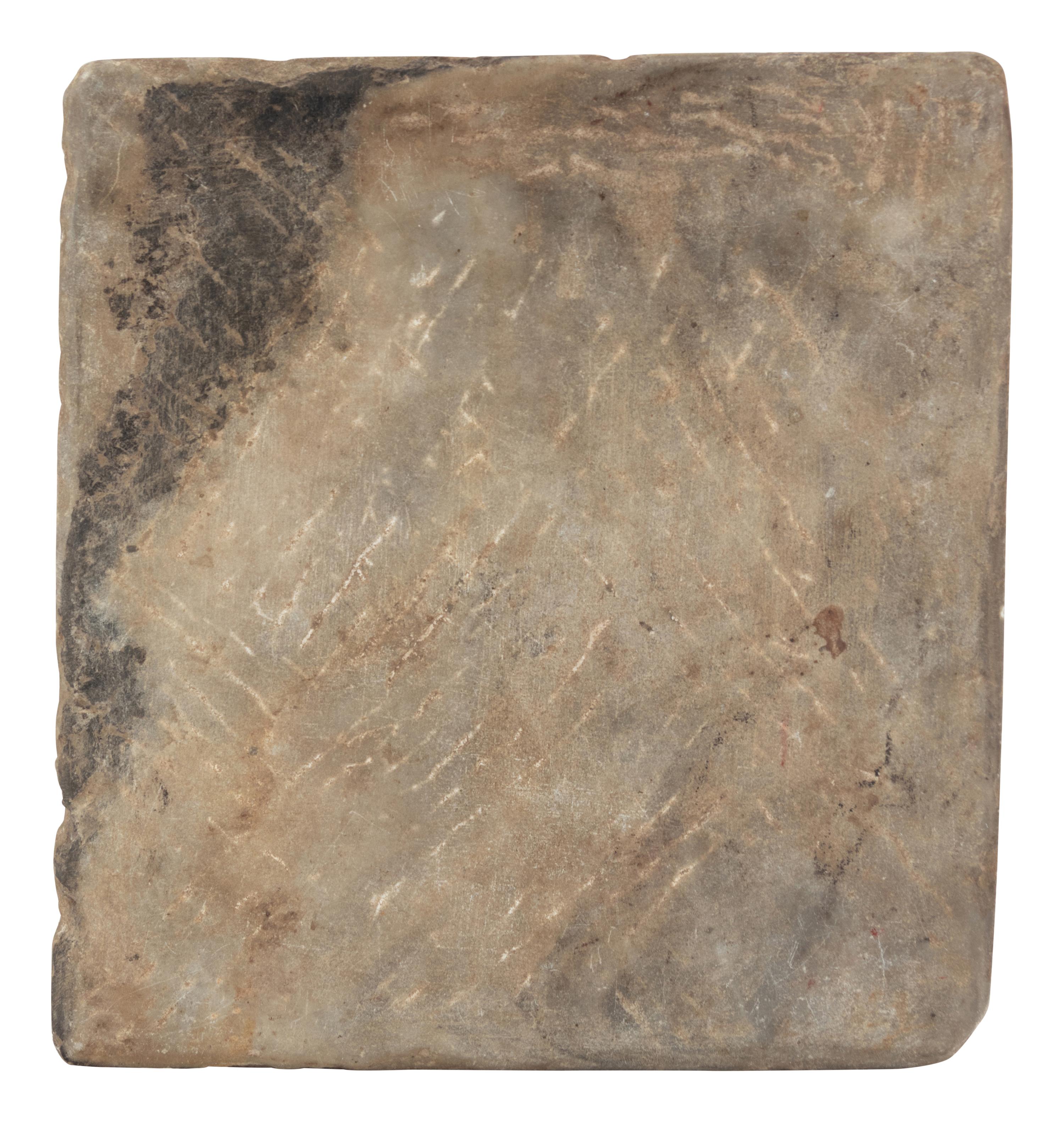 A Chinese Soapstone Panel with Ruan Boyuan's Inscription