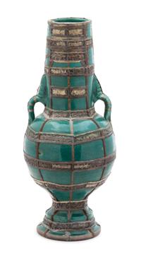 Two Moroccan Vases Height of each 20 1/2 inches.