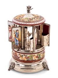 A Capodimonte Musical Cigar Box