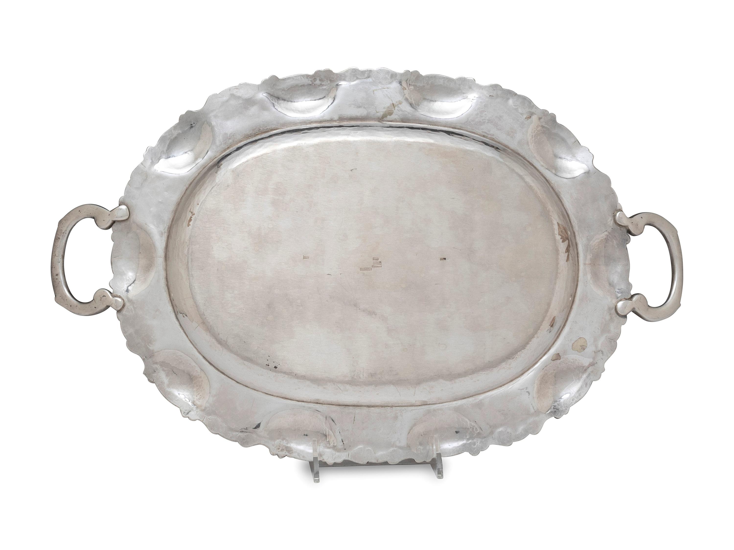A Mexican Silver Tray
