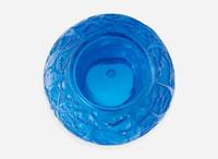 René Lalique, Early Blue "Perruches" Vase