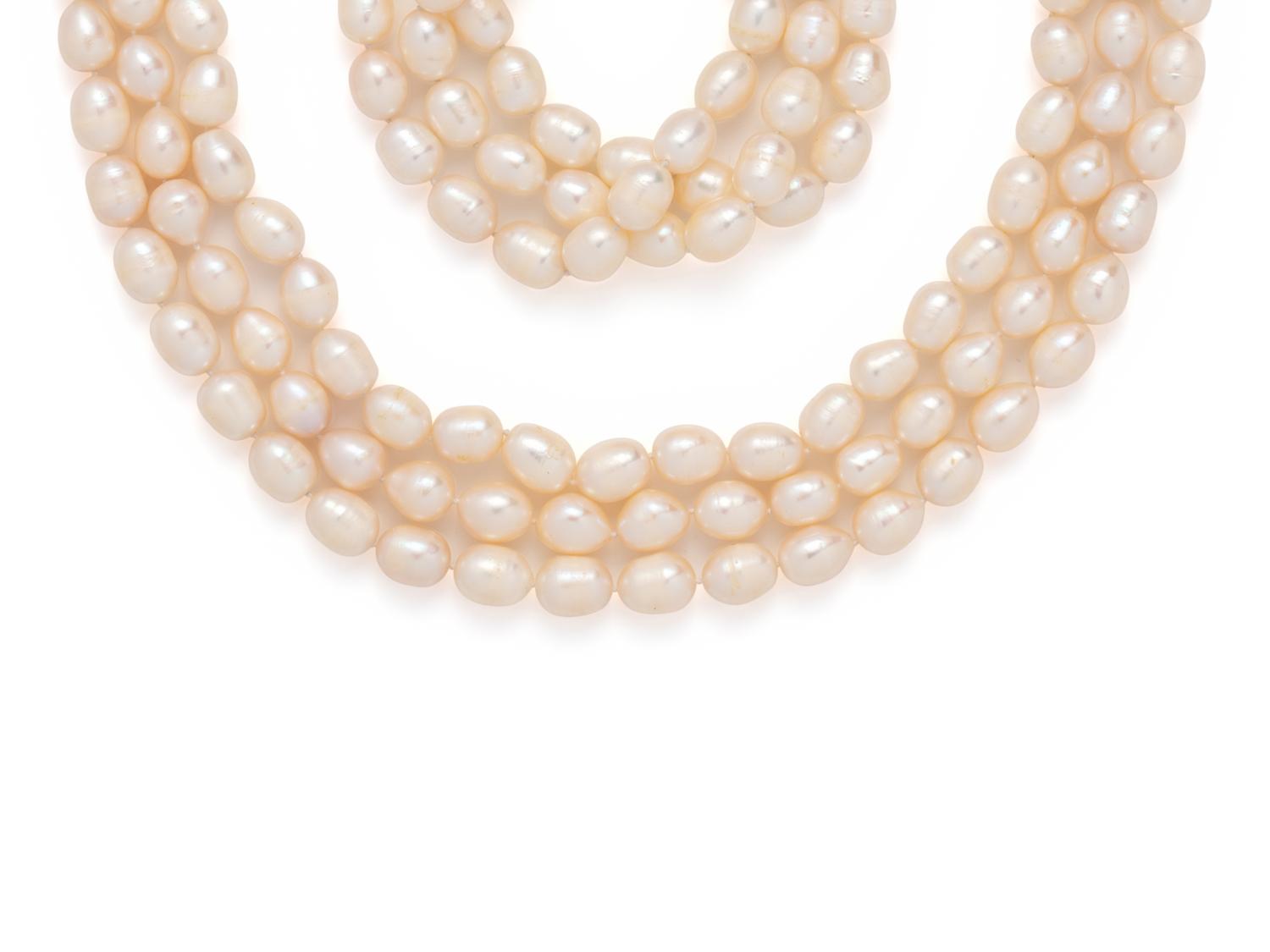 CULTURED BAROQUE PEARL SET