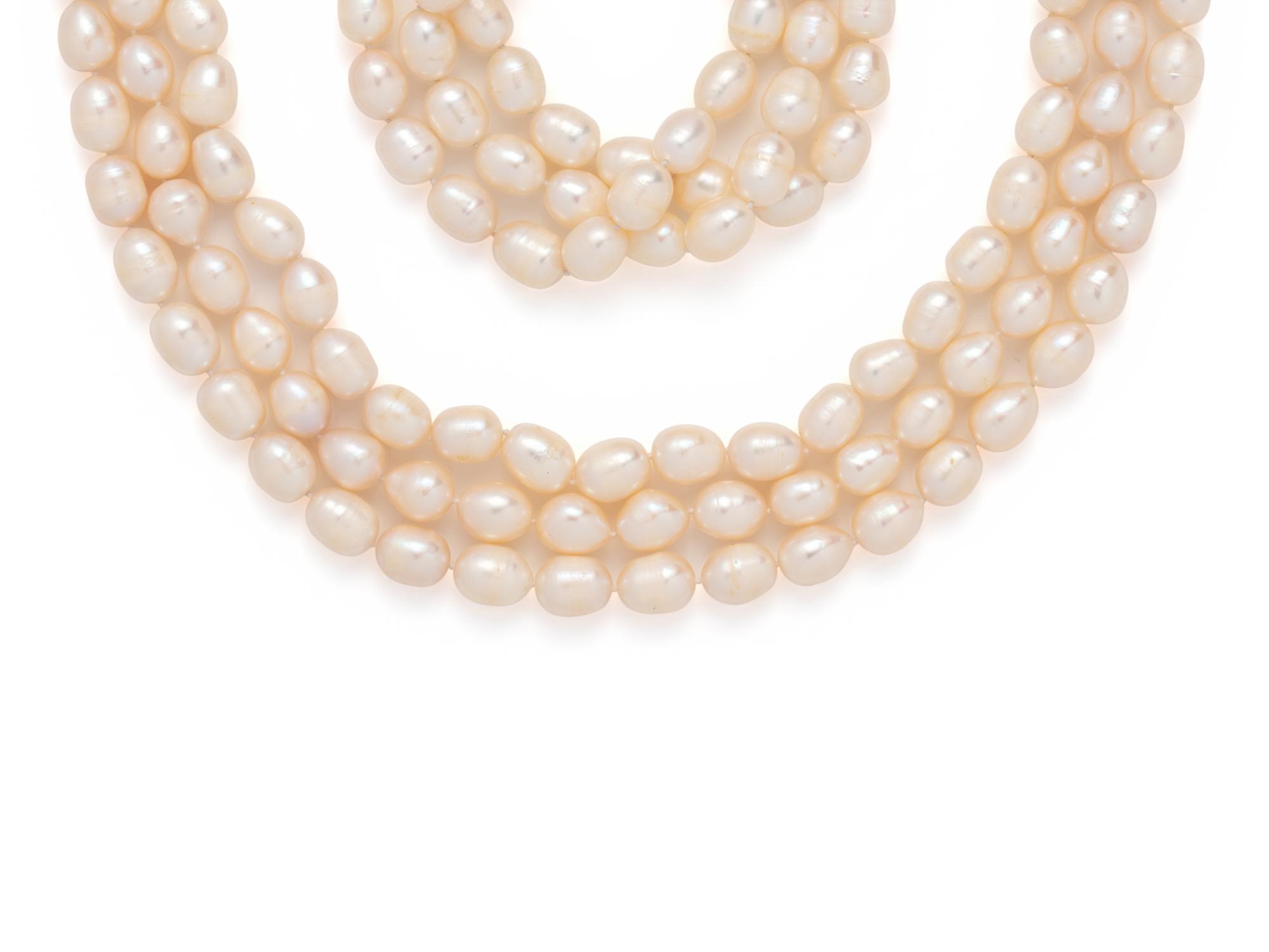CULTURED BAROQUE PEARL SET