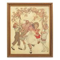 Sarah S. Stilwell Weber (American, 1878-1939) — Children’s May Day Parade (Saturday Evening Post Cover ), 1914