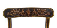 A Set of Eight Regency Black-Painted and Parcel-Gilt Dining Chairs