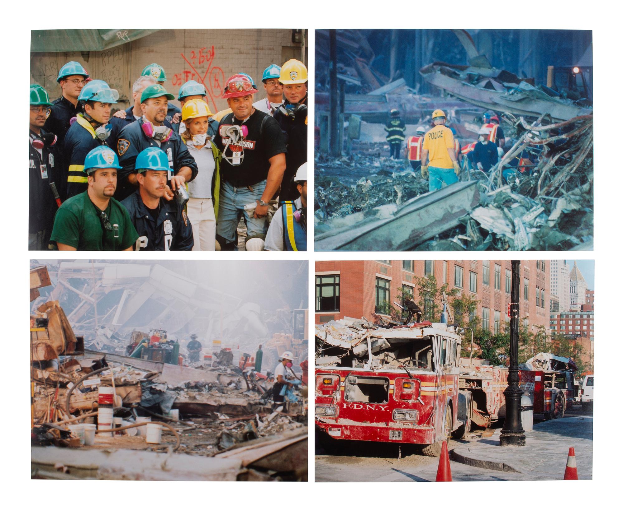 [20TH CENTURY]. Large collection of photographs documenting the aftermath of September 11, 2001.