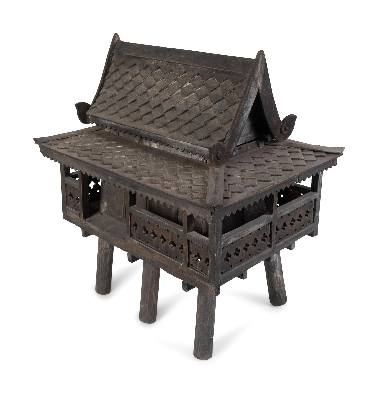A Southeast Asian Carved Wood Spirit House — 19TH/20TH CENTURY