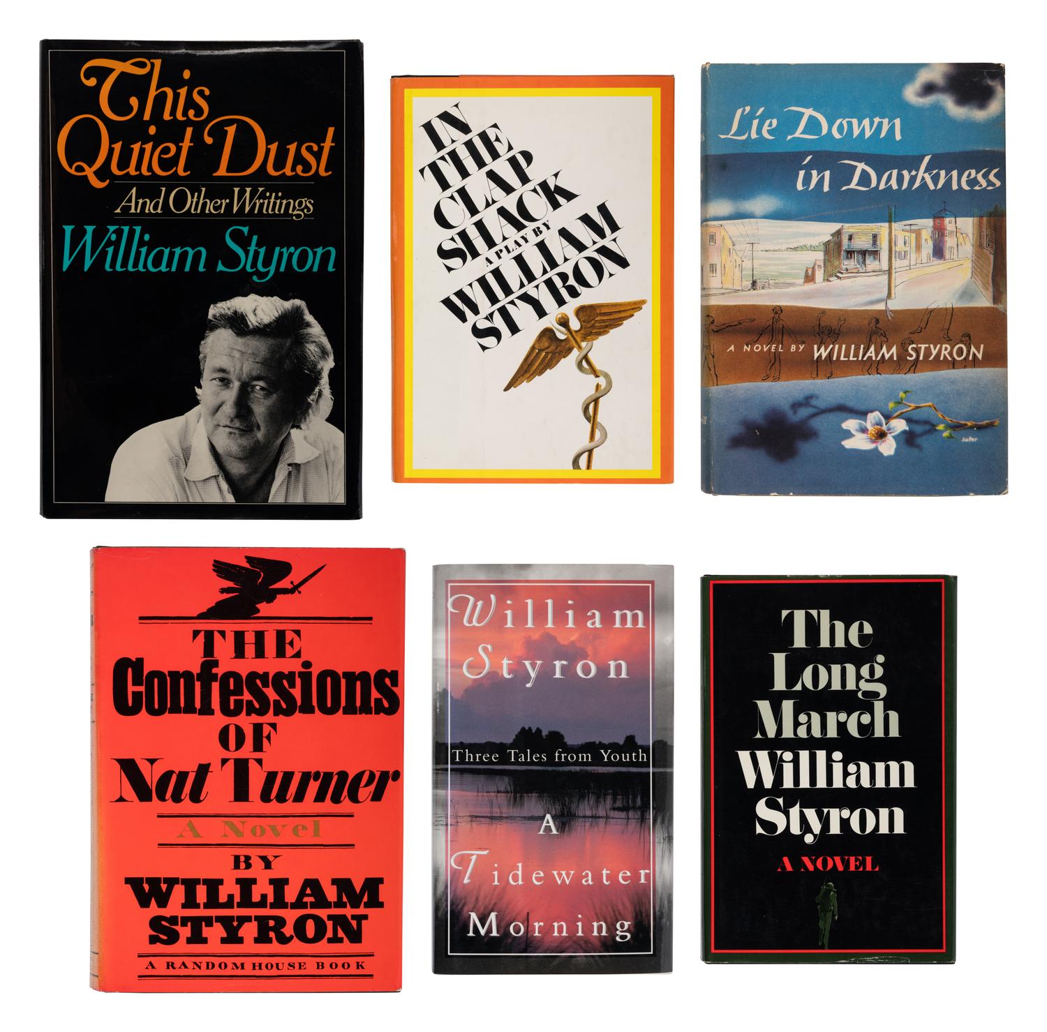 STYRON, William (1925-2006). A group of 14 LIMITED or FIRST EDITION works, all SIGNED, comprising:
