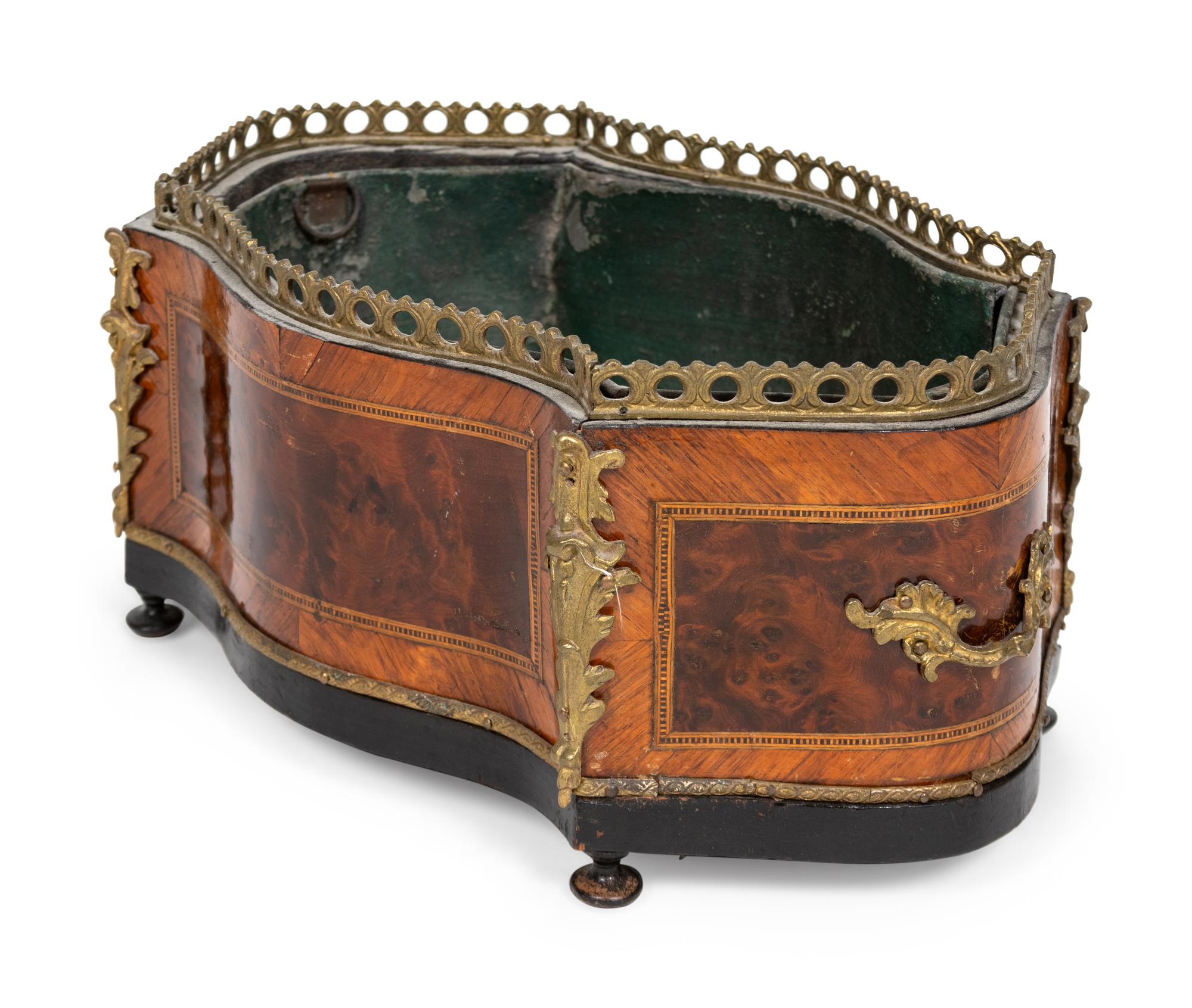 A Napoleon III Marquetry Jardinière