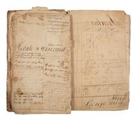 [AMERICANA]. SHOOTS, Joseph (1771-1855). Two early arithmetic lesson books, late 1700s-early 1800s.