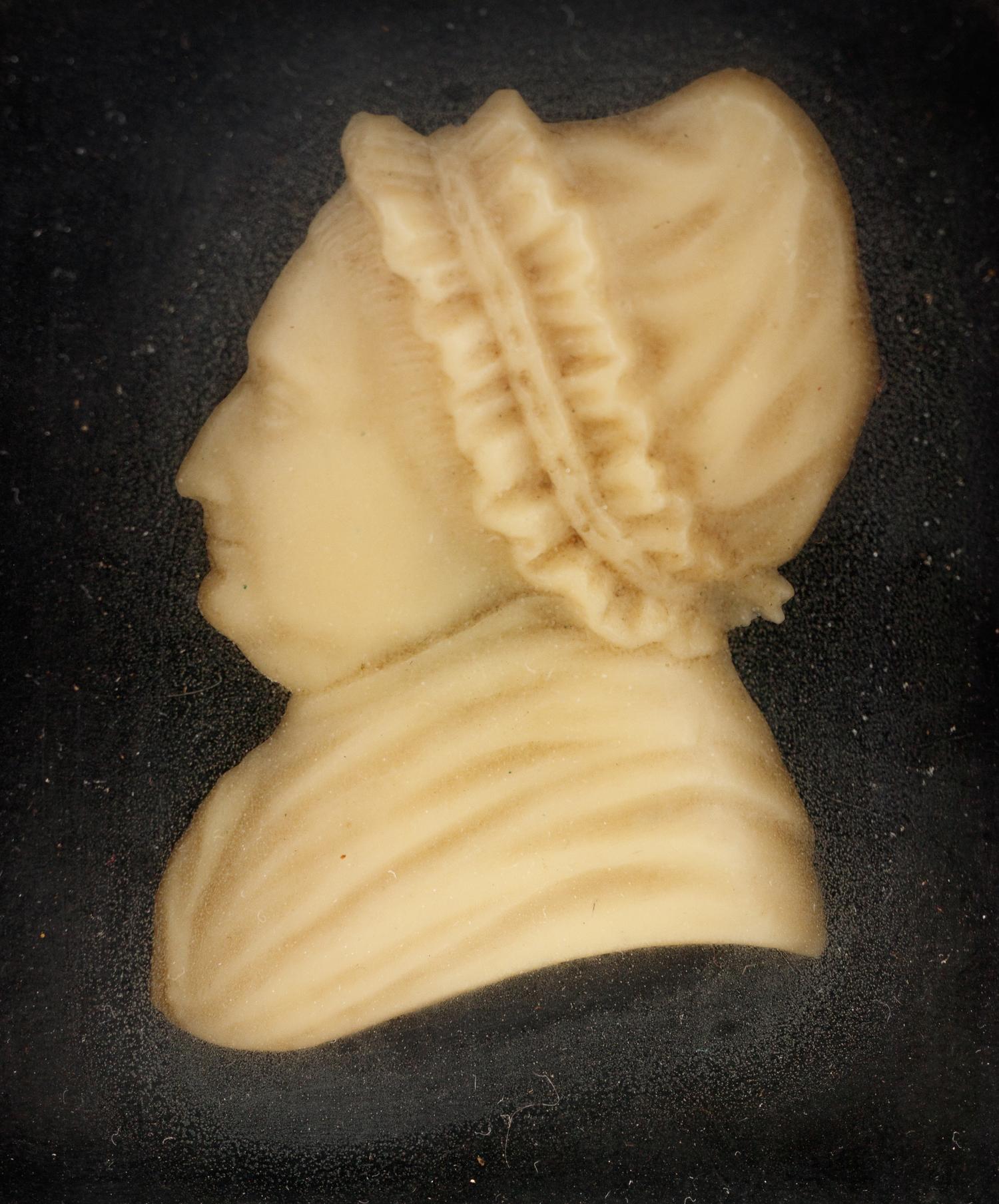 A Pair of Wax Portrait Busts of George and Martha Washington
