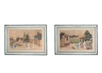 Two Chinese Gouache Paintings