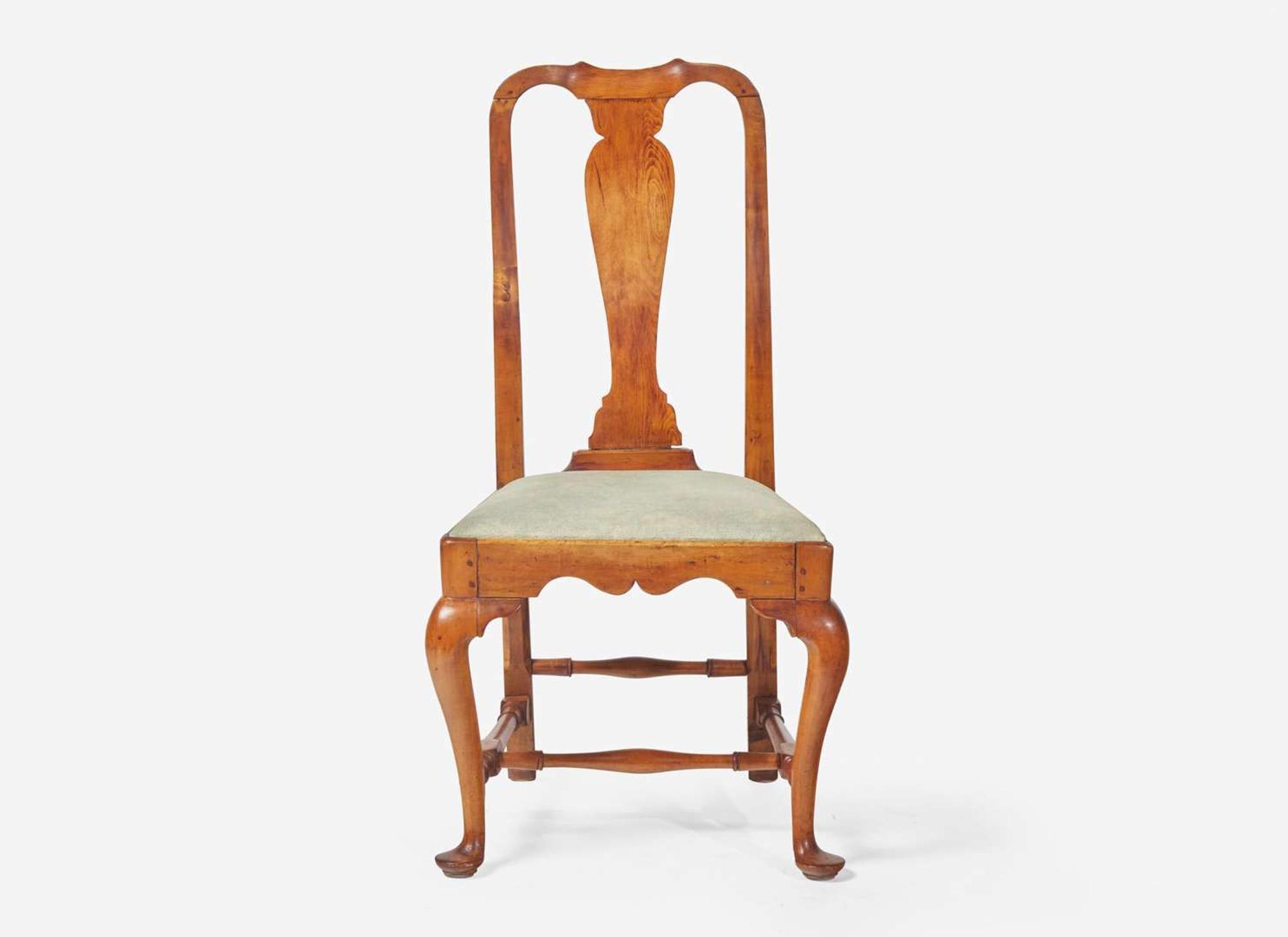 A Queen Anne carved maple side chair, probably Boston, MA, circa 1730-1750