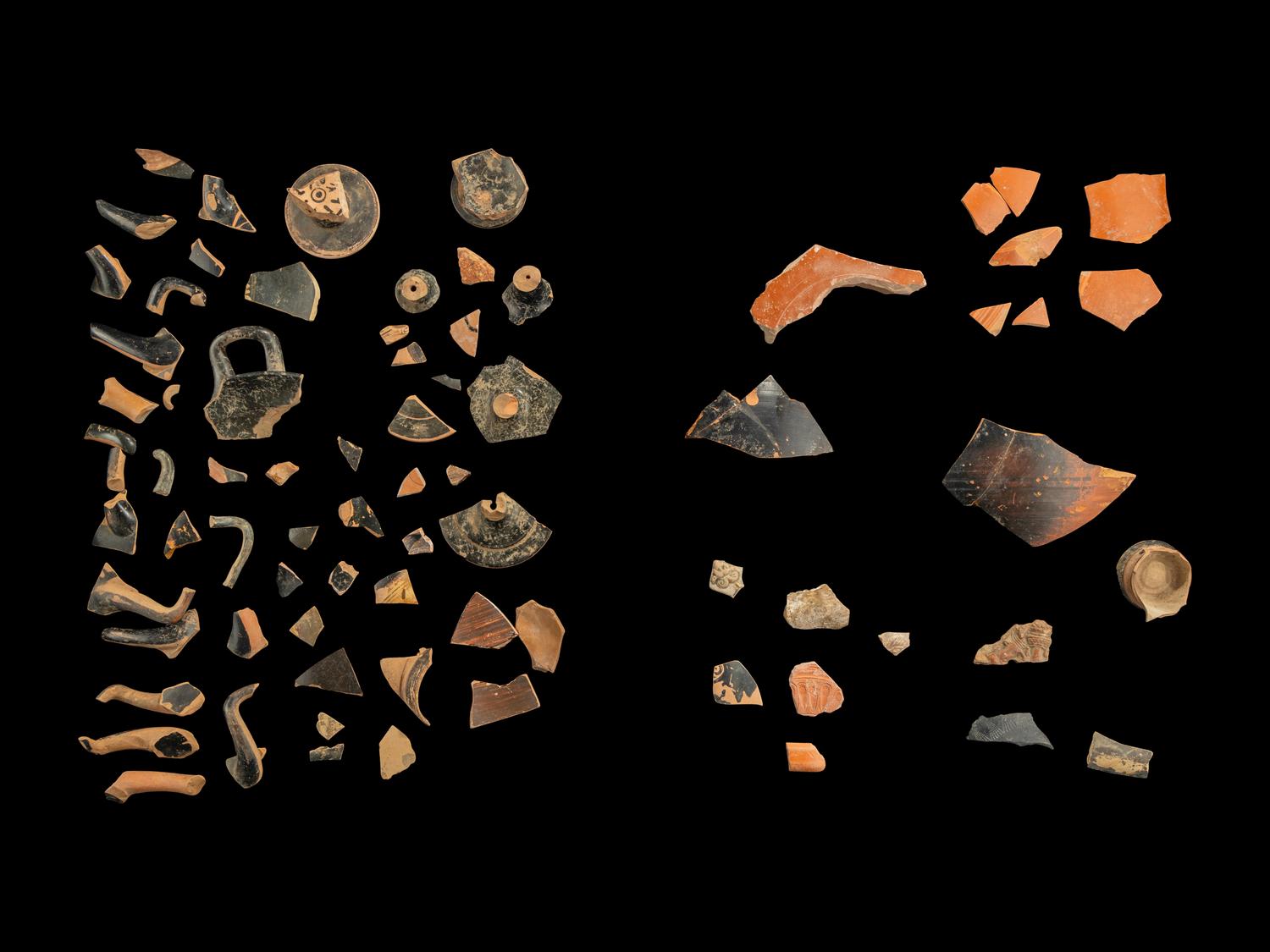 76 Greco-Roman Terracotta Vase Fragments