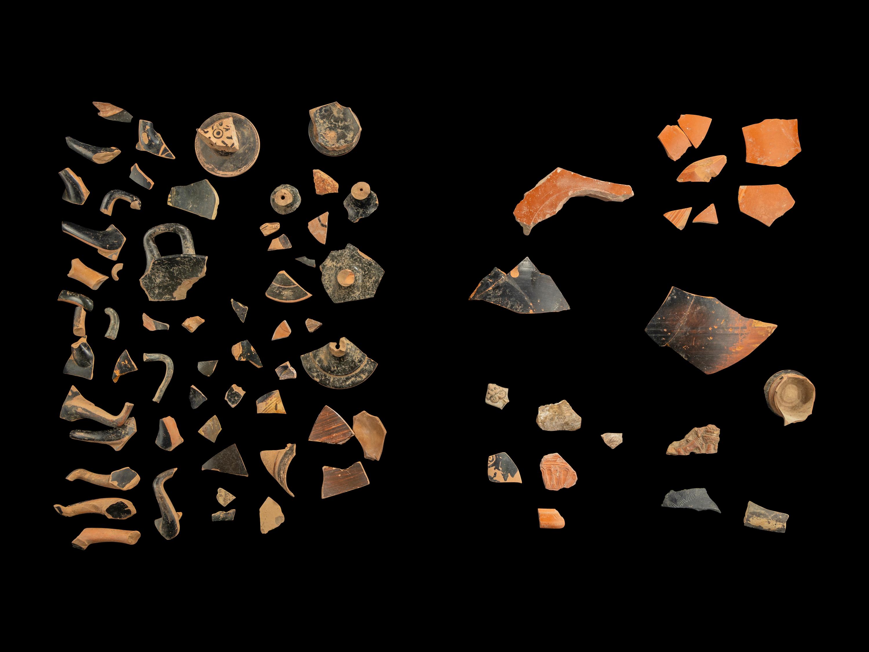 76 Greco-Roman Terracotta Vase Fragments