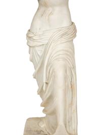 A Carved Marble Sculpture of Venus de Milo after the Antique by Alexandros of Antioch