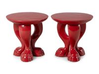 A Pair of Jacques Garcia Le Lion Stools