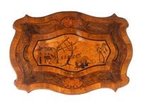 A German or Austrian Walnut and Marquetry Table