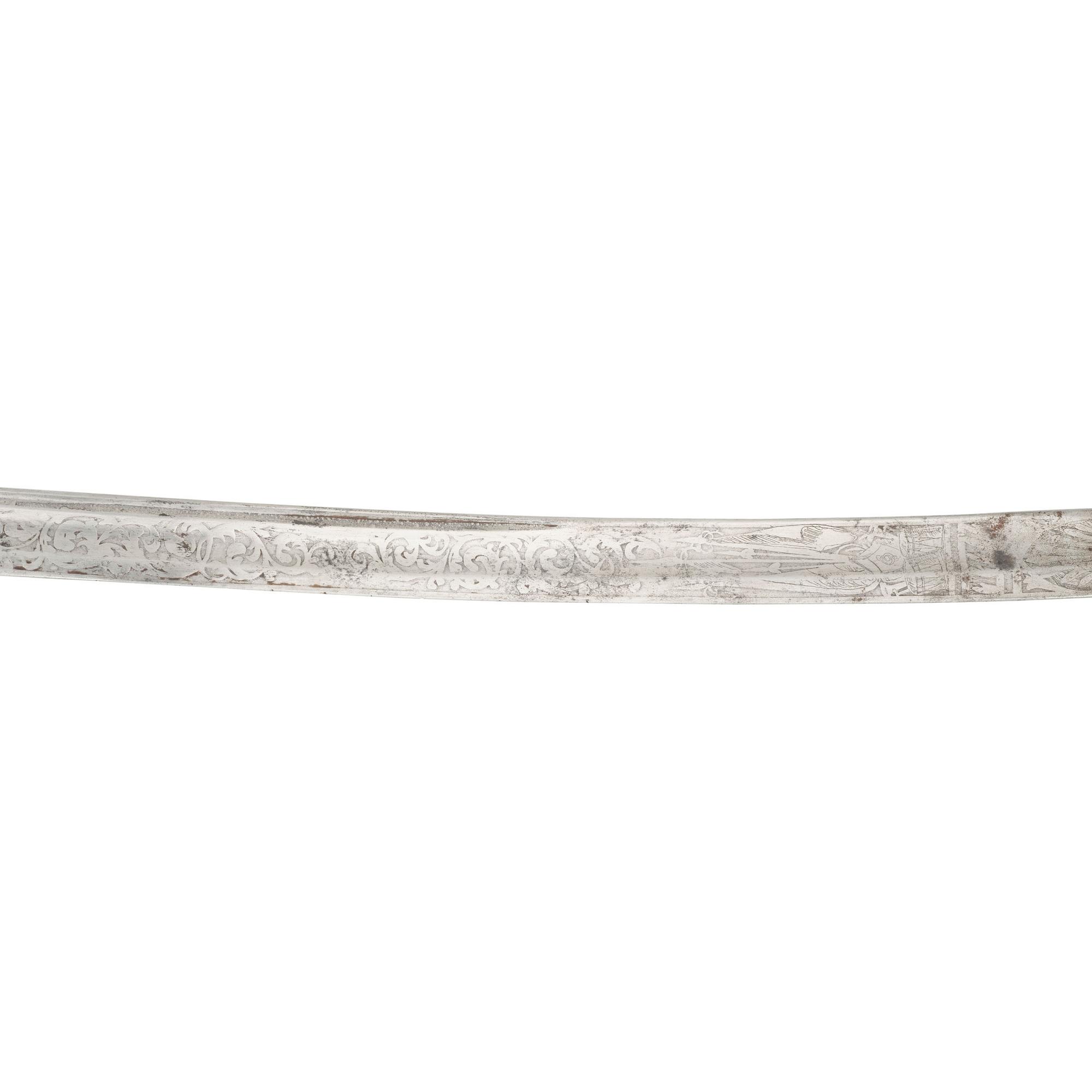 Klingenthal Model 1840 Cavalry Officers Saber Inscribed in Memory of Lt. William W. Disosway - 1st NY Mounted Rifle - Killed by a Deserter