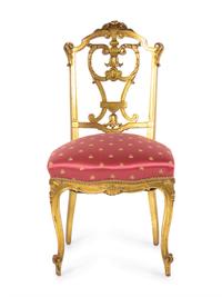 A Regency Style Giltwood Side Chair