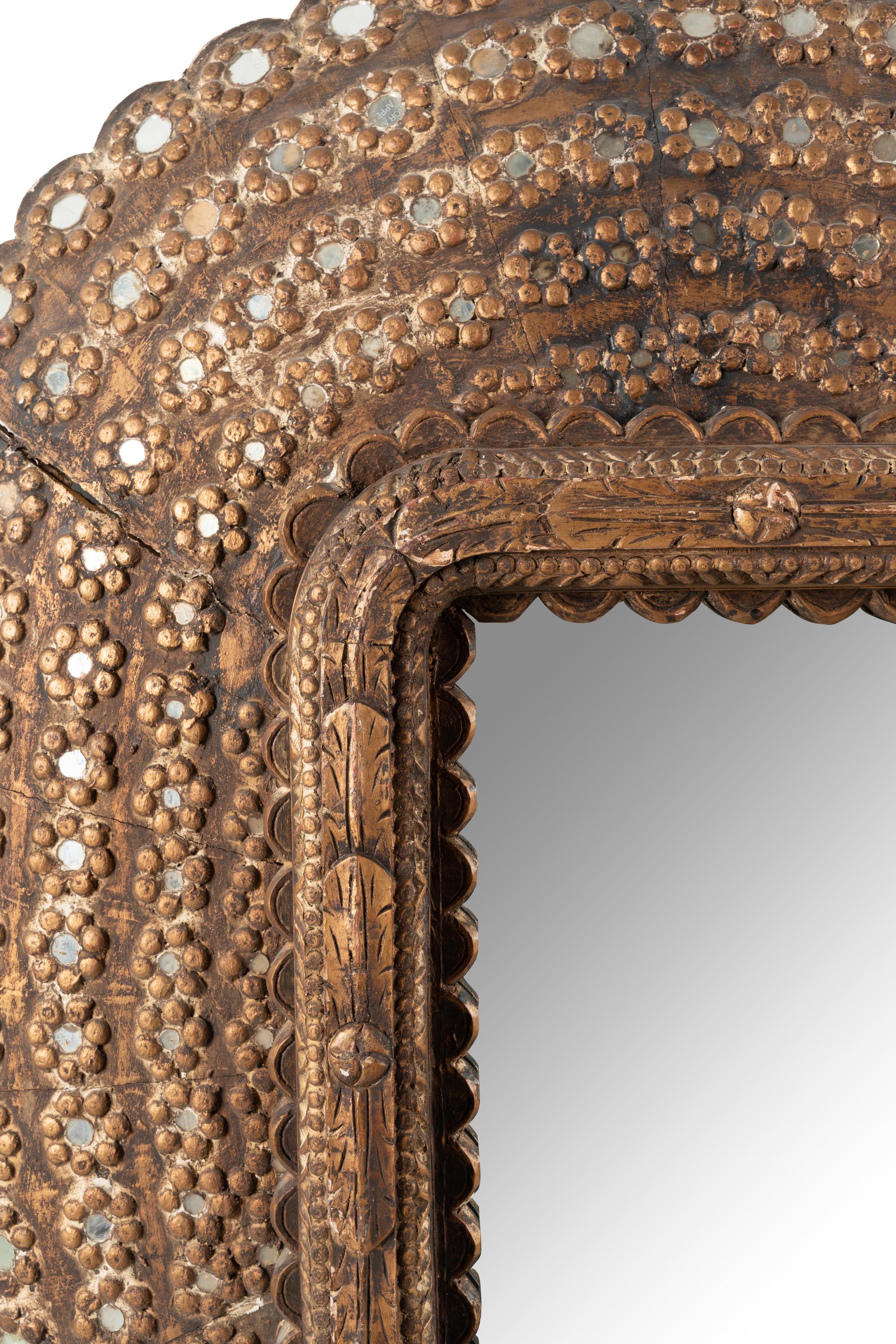 A Large Italian Giltwood Mirror