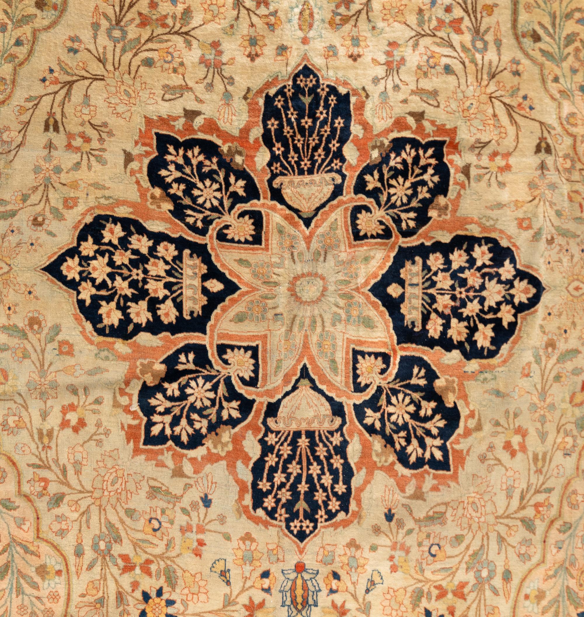 A Mohtasham Kashan Wool Rug
