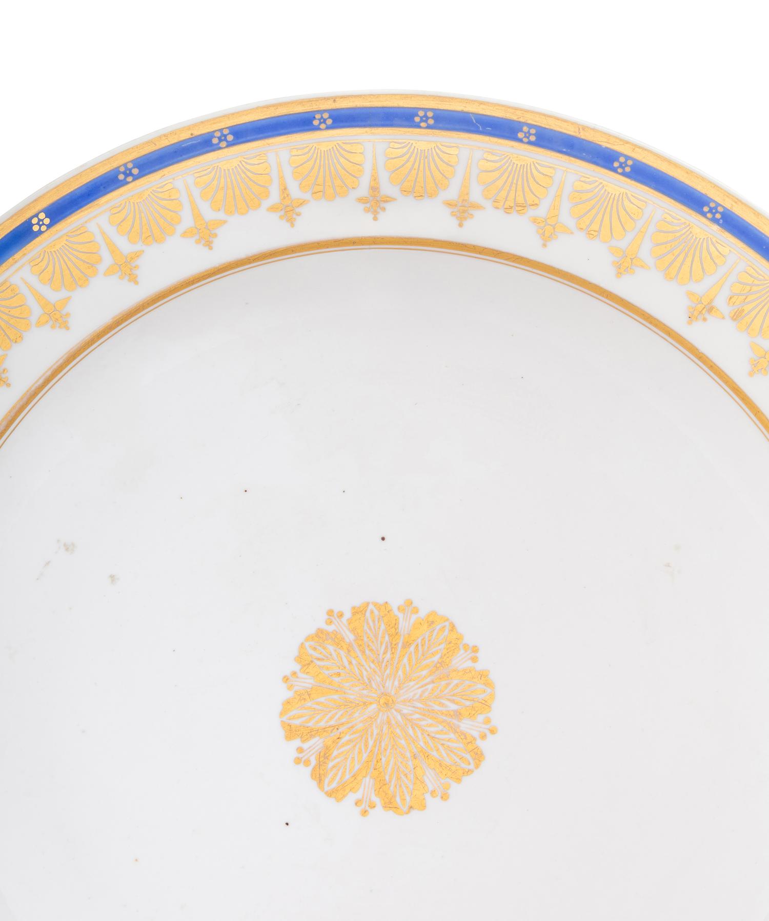 A Nicholas I Imperial Porcelain Factory Serving Platter