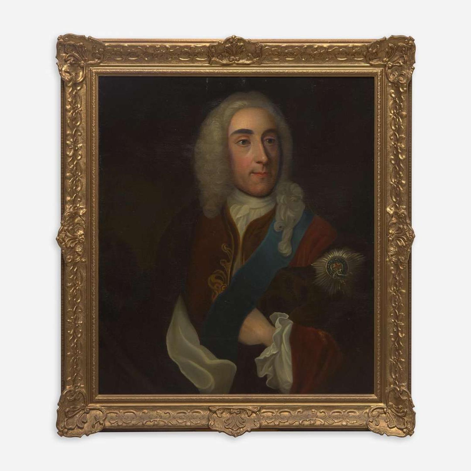 British School (18th Century) Portrait of a Nobleman, Knighted