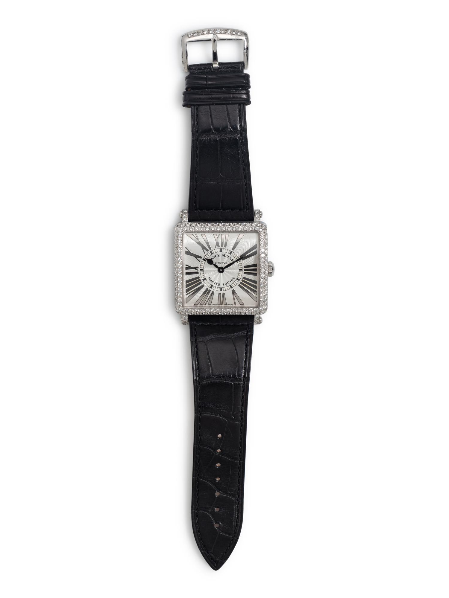 FRANCK MULLER, REF. 6002 18K WHITE GOLD 'MASTER SQUARE' WATCH