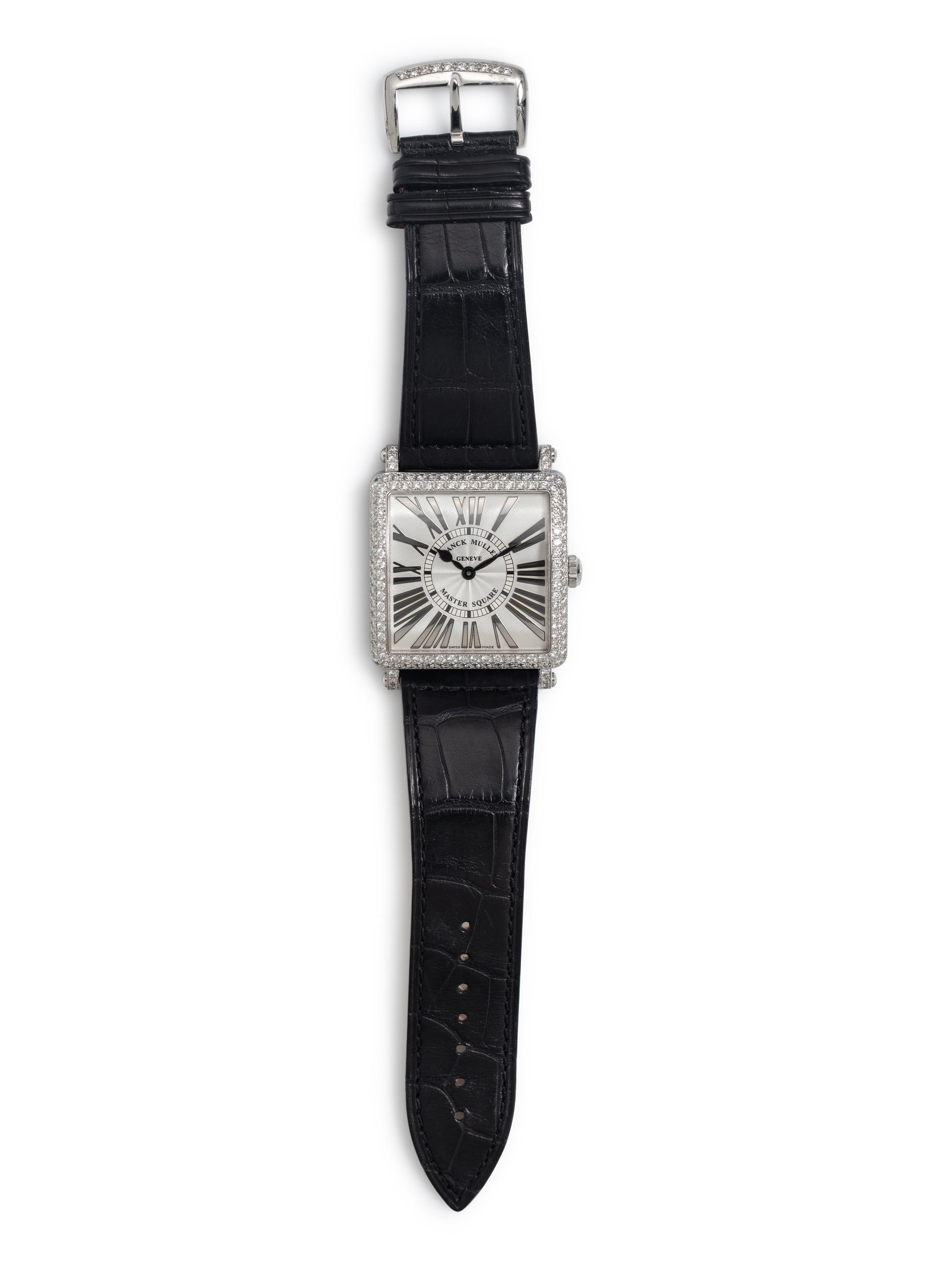 FRANCK MULLER, REF. 6002 18K WHITE GOLD 'MASTER SQUARE' WATCH
