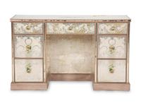 A French Eglomise Mirrored Desk