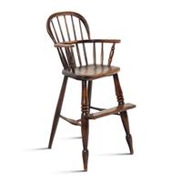 An English Ash and Elm Child's Windsor Highchair