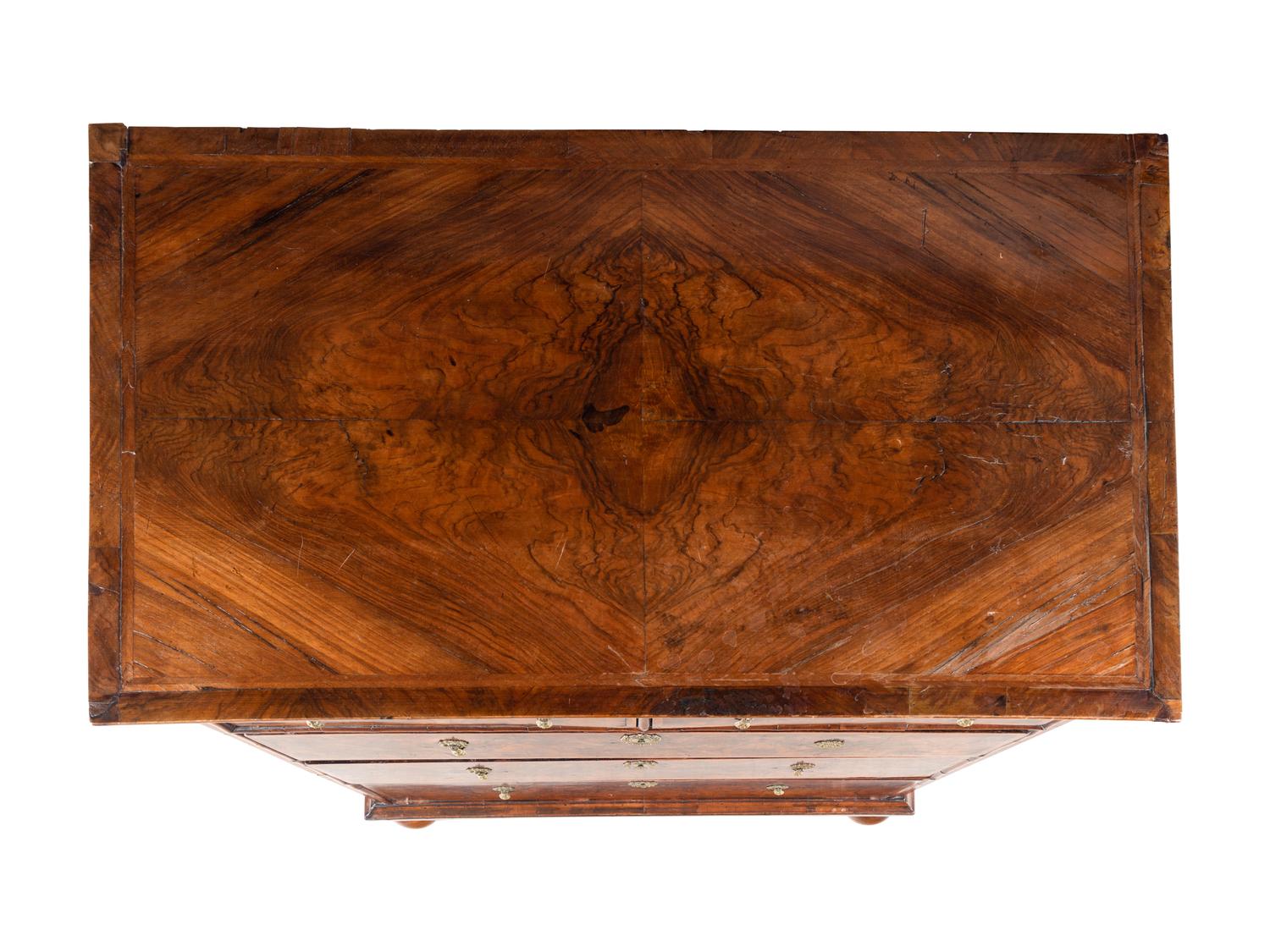 A George II Walnut Chest of Drawers