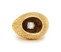 Cartier, Lucas, Brutalist, Gold and Diamond Ring
