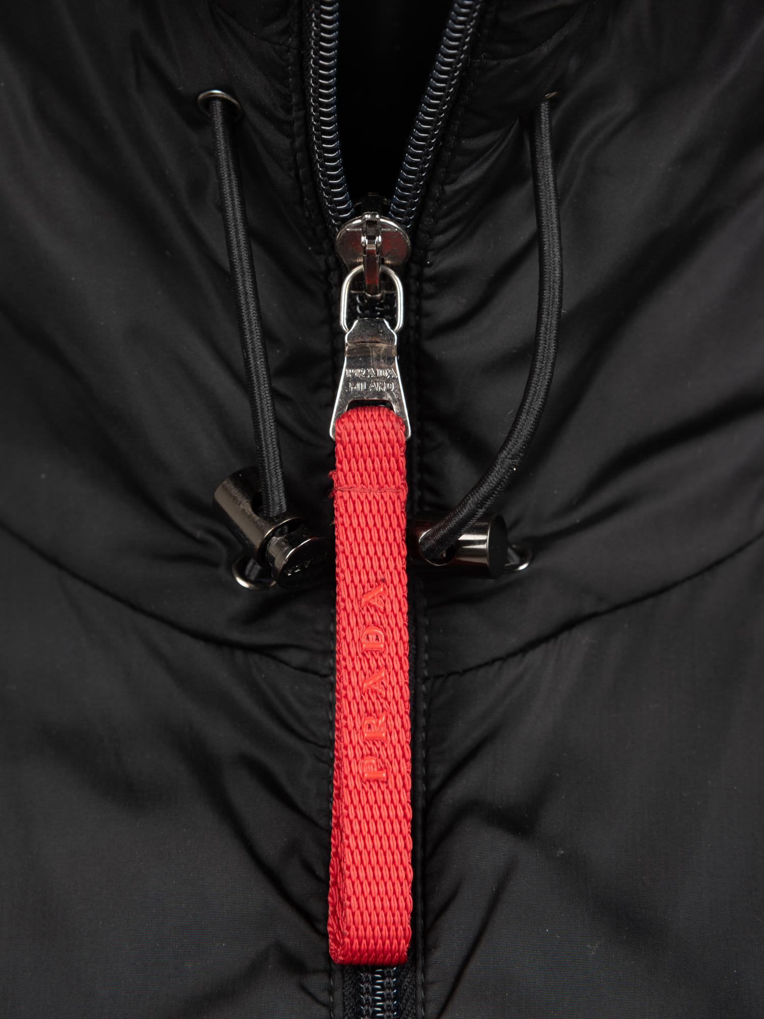 Prada Hooded Zip-front Poncho, 1990-2000s