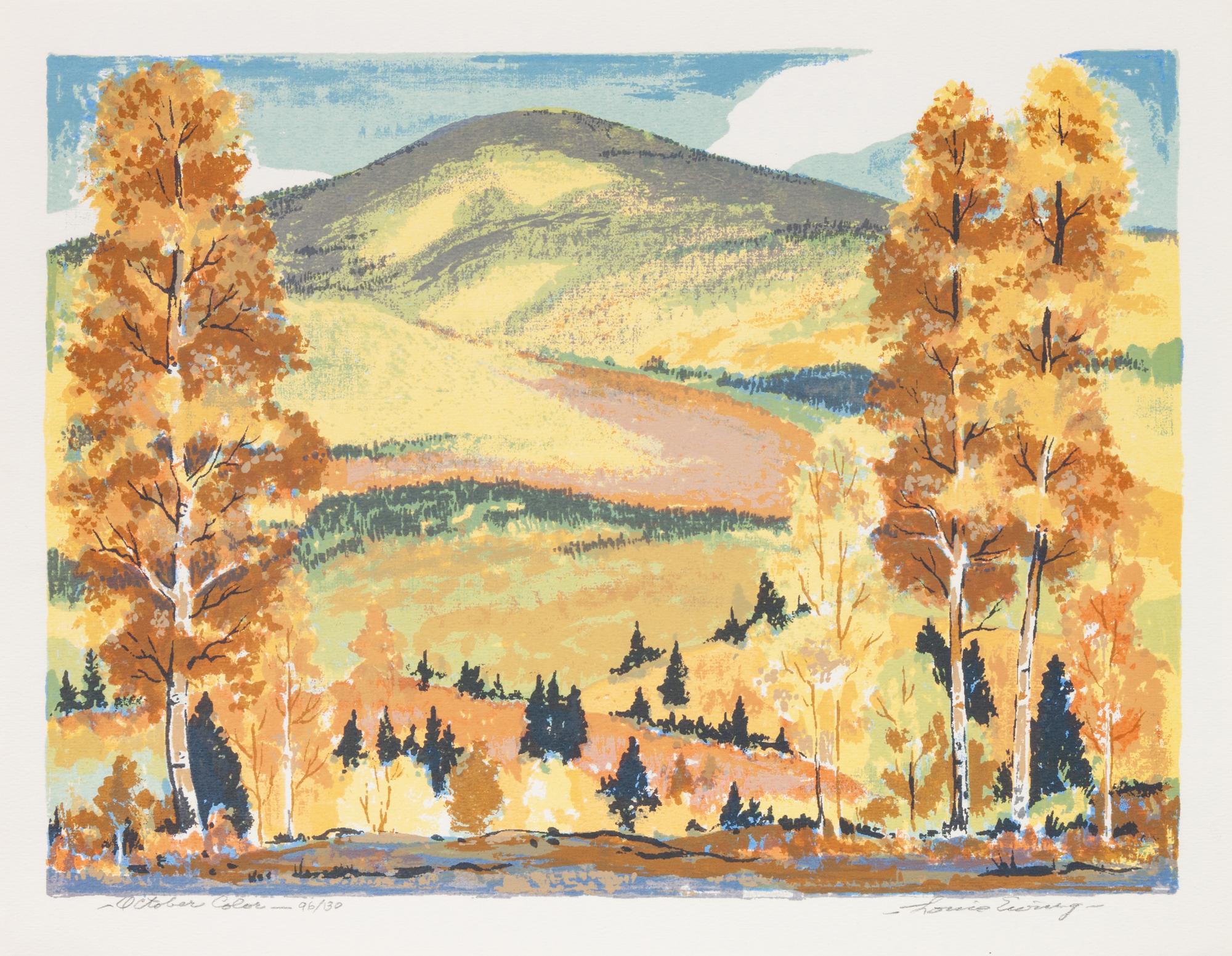 Five Works: October Color , edition 96/130; Lodge Pole Pine , edition 44/125; Apodaca Hill , edition 73/100; Cloud Shadows , edition 77/140; Stoney Creek , edition 68/130