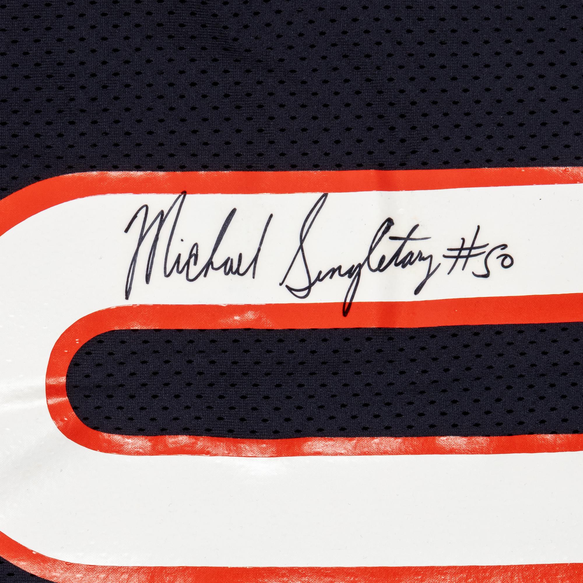 A Collection of Chicago Bears Legends Signed Autograph Jerseys
