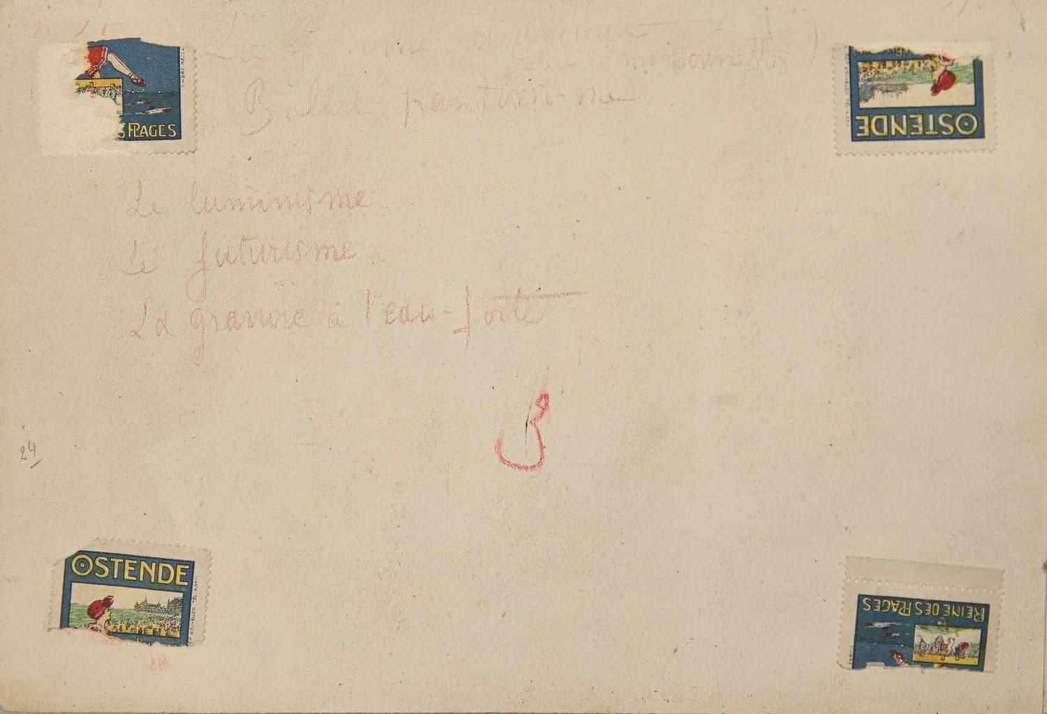 James Ensor (Belgian, 1860-1949) - Le Luminisme, Le Futurisme, La Gravure à L'Eau-Forte (La Gamme d'Amour)