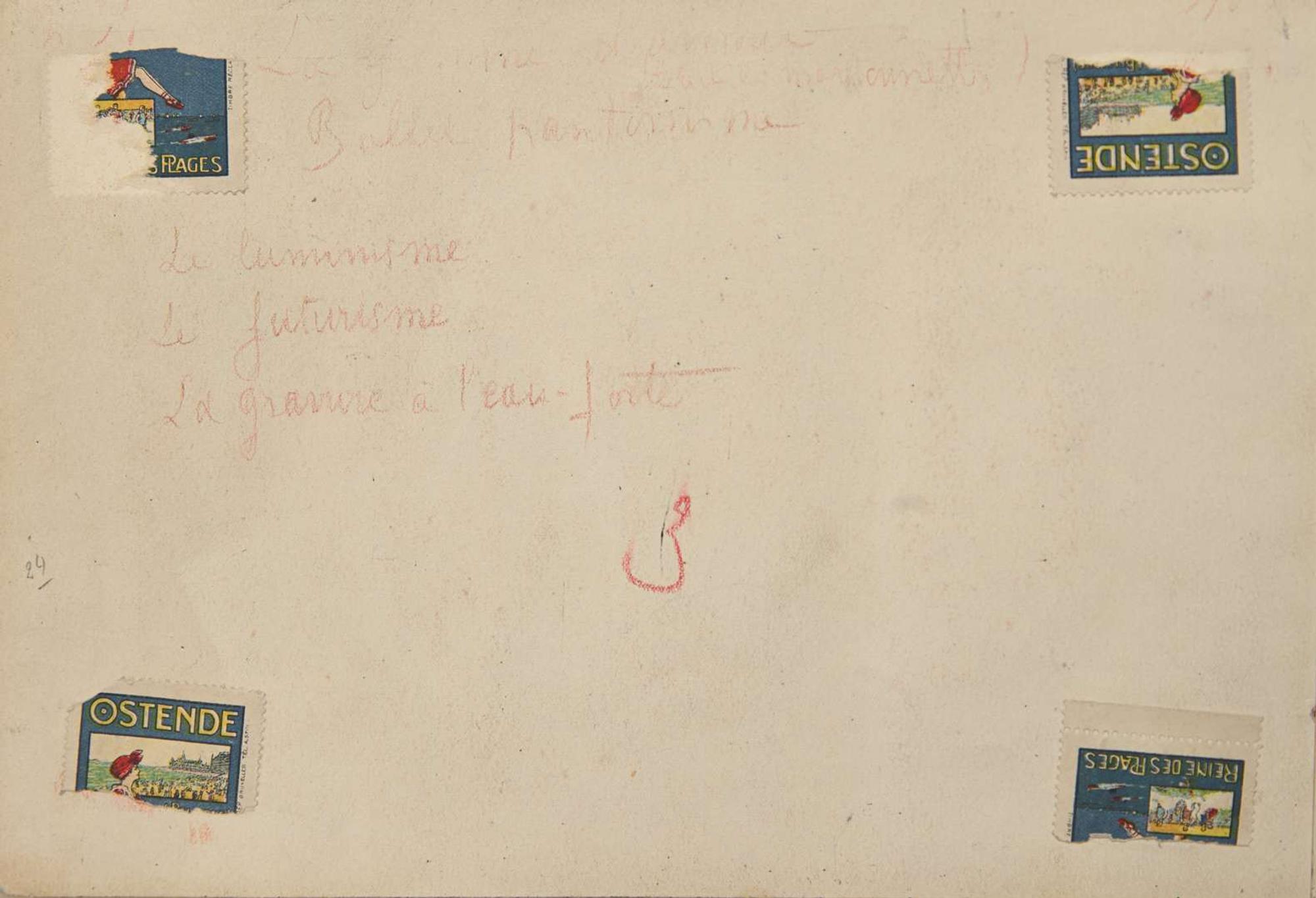 James Ensor (Belgian, 1860-1949) - Le Luminisme, Le Futurisme, La Gravure à L'Eau-Forte (La Gamme d'Amour)