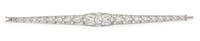 A Fine Edwardian Platinum and Diamond Bracelet, 16.80 dwts.
