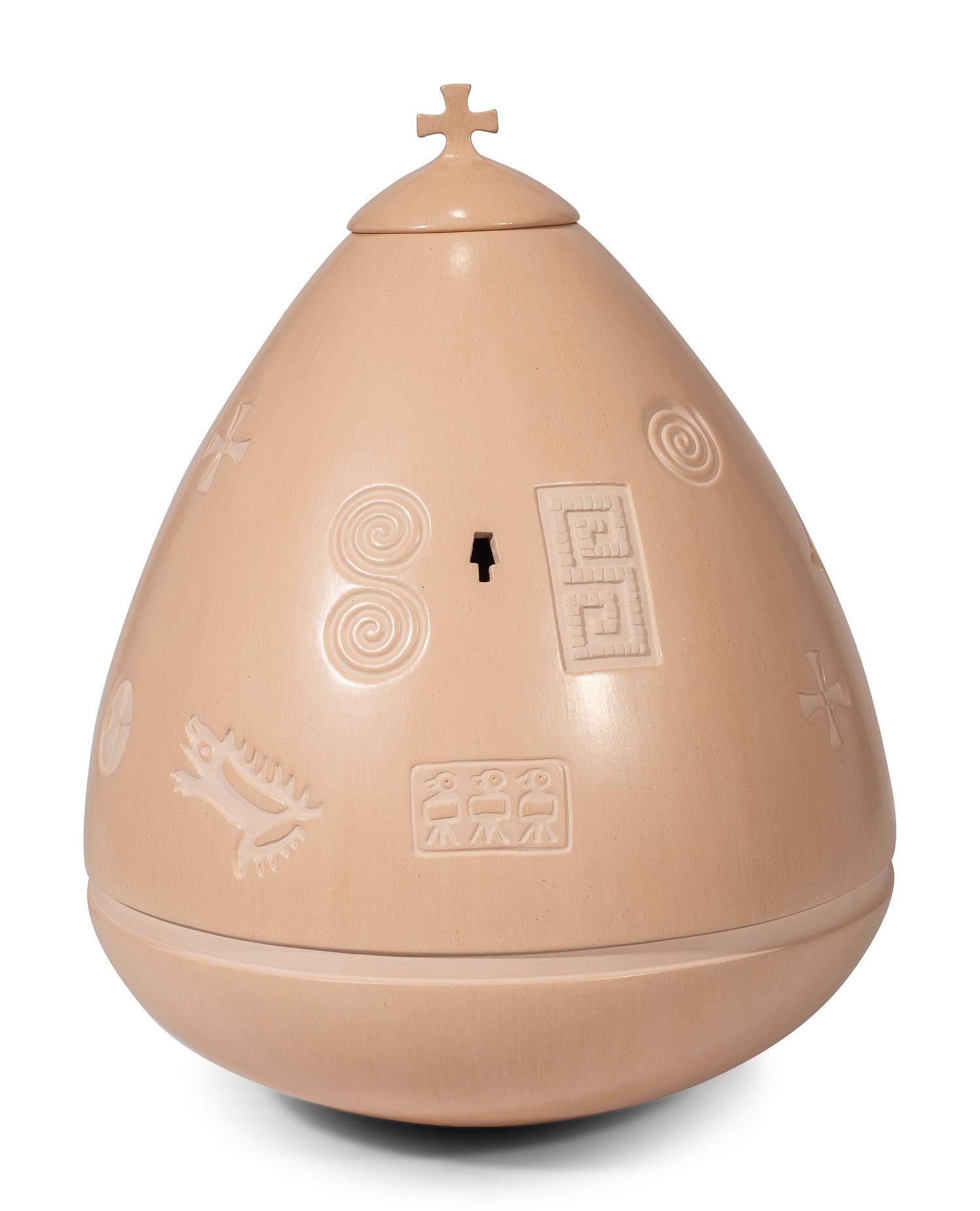 Lidded Pottery Jar