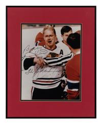 A Group of Chicago Blackhawks Signed Autograph Items,
