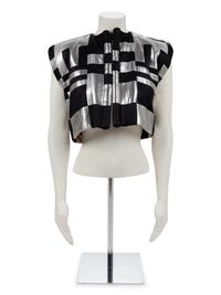 Geoffrey Beene Black, Gold and Silver Vest, Fall 1984