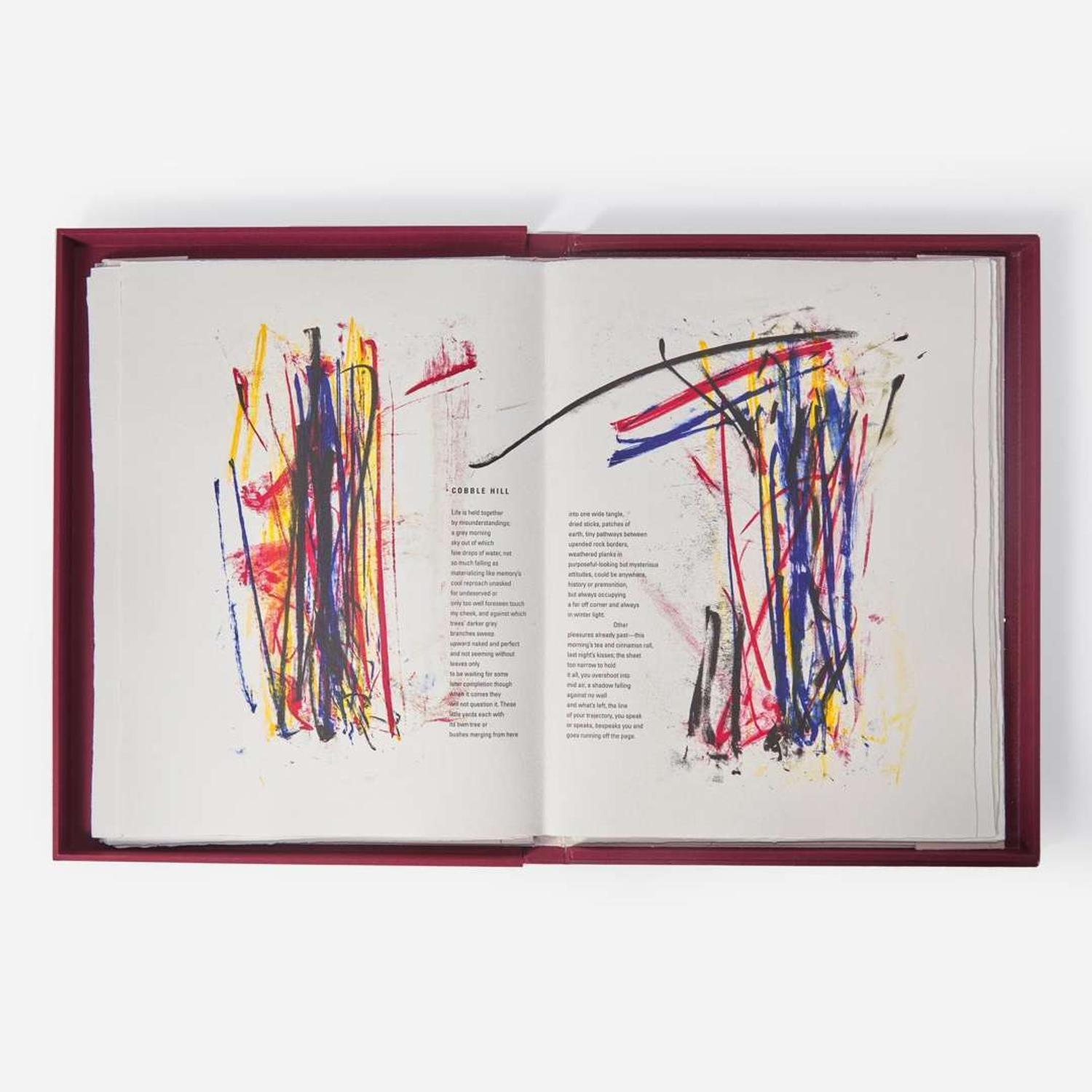 Joan Mitchell (American, 1925-1992) Poems (complete portfolio of 8 works, with text by Nathan Kernan)